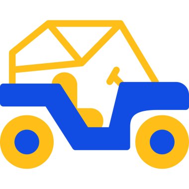 - Araba. Web simgesi basit illüstrasyon