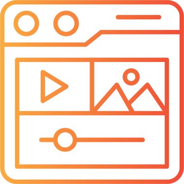 Seo simgesinin vektör illüstrasyonu