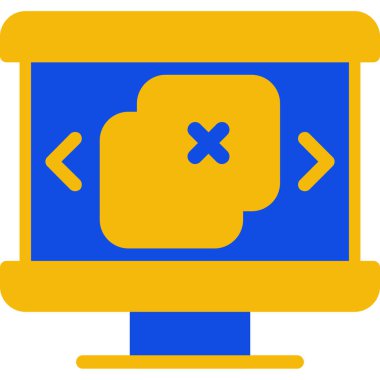 bilgisayar web simgesi basit tasarım