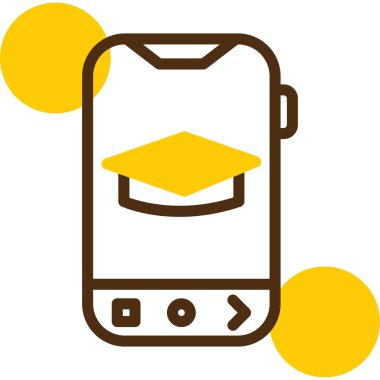 cep telefonu simgesi. Basit resimleme