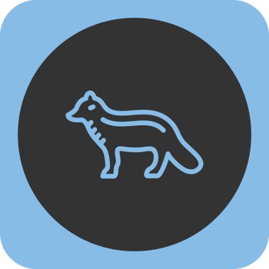 Basit tilki simgesi. vektör.