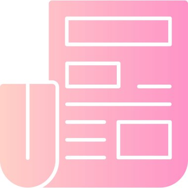 Belge. Web simgesi basit illüstrasyon