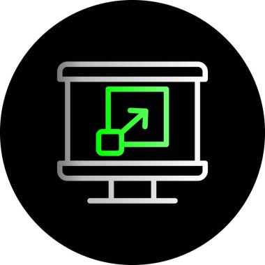 Kişisel ve ticari kullanım için vektör lcd simgesi