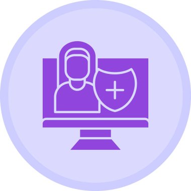 Web simgesine sahip modern bilgisayar