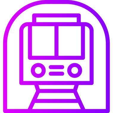 tren. Web simgesi basit illüstrasyon