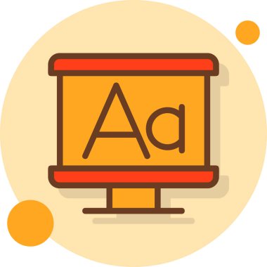 Sandalyenin modern bir simgesinin vektör illüstrasyonu