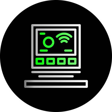 dizüstü bilgisayar simgesi, vektör illüstrasyonu