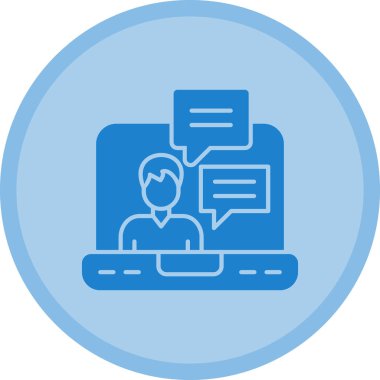 Sohbet simgesi vektör illüstrasyonu