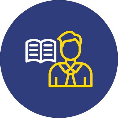 Kitap. Web simgesi basit illüstrasyon