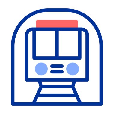 tren. Web simgesi basit illüstrasyon