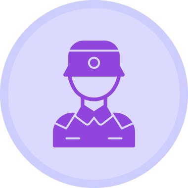 Bir polis simgesinin vektör illüstrasyonu