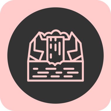 Bir bina simgesinin vektör illüstrasyonu