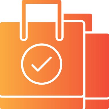 Çanta. Web simgesi illüstrasyonu