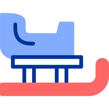 Yedek kulübesi Web simgesi basit illüstrasyon