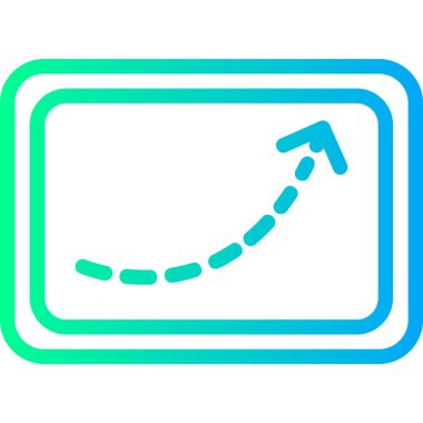 Ok. Web simgesi basit illüstrasyon