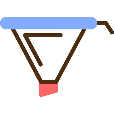 huni simgesi vektörü. İnce çizgi işareti. İzole edilmiş kontür sembolü gösterimi