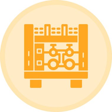 Sunucu. Web simgesi basit illüstrasyon