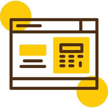 İnternet simgesi, haber kavramının vektör illüstrasyonu