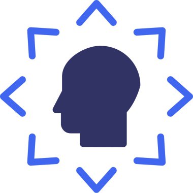 Beyin düşüncesi. Web simgesi