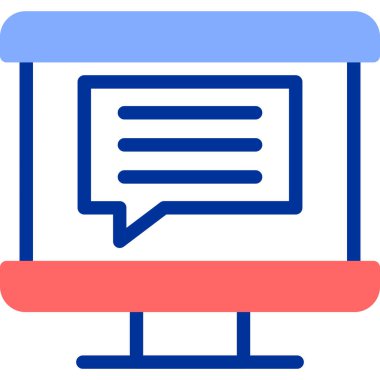 Konuş. Web simgesi basit tasarım