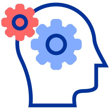 Beyin. Web simgesi basit tasarım