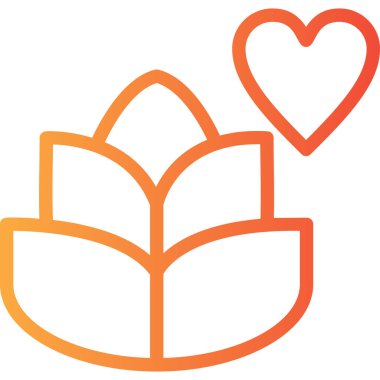 Kalp ikonu vektör illüstrasyonu