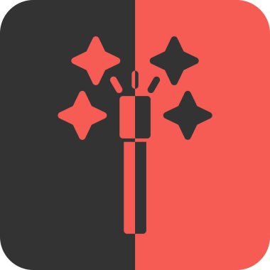 Bir yıldız simgesinin vektör illüstrasyonu