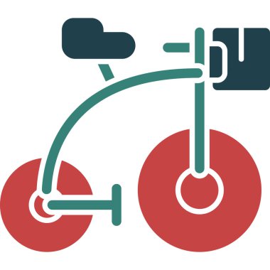 bisiklet ikonu vektör illüstrasyonu