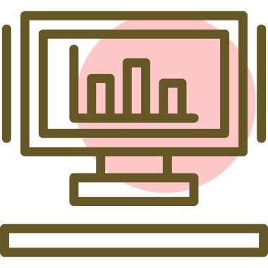 Bilgisayar monitörü. Web simgesi