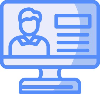 görev simgesi vektör illüstrasyonu, görev profili işareti