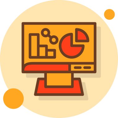 analitik grafik grafik simgesi - taslak biçimi