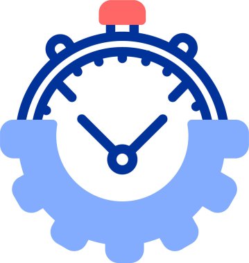 Saat. Web simgesi basit tasarım