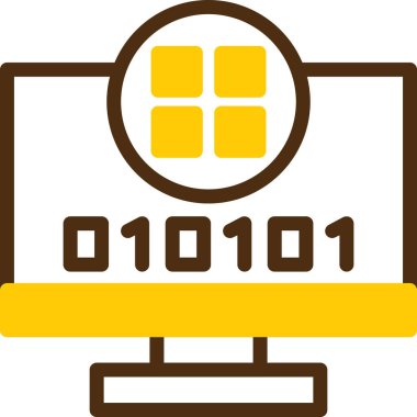 İkili kod. Basit illüstrasyon