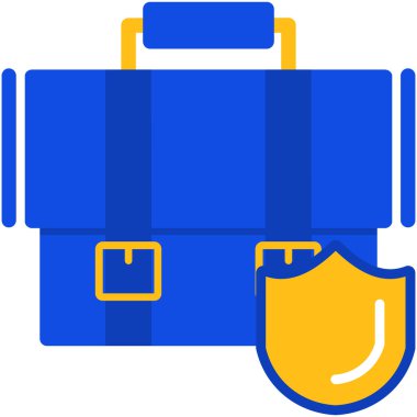 Çanta. Web simgesi basit illüstrasyon