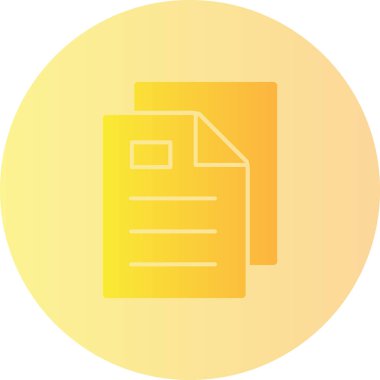 Belge. Web simgesi basit illüstrasyon