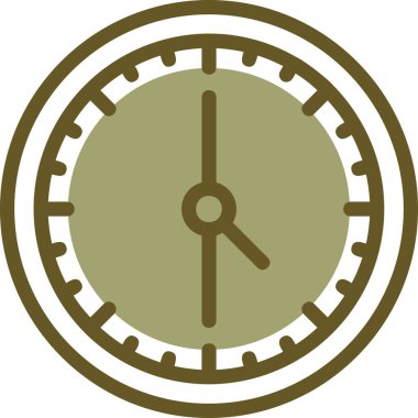 Saat simgesi vektör illüstrasyonu