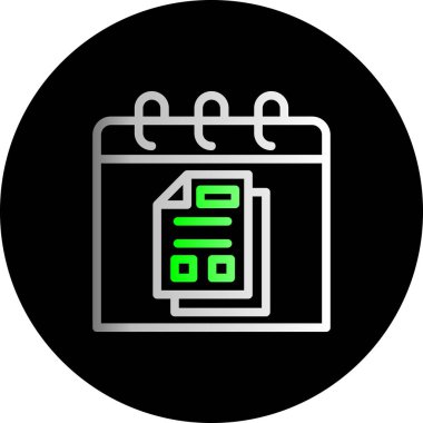 Beyaz arkaplanda vektör takvimi düz illüstrasyon