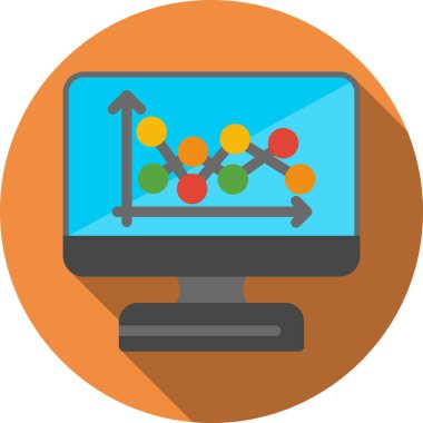 Bilgisayar. Web simgesi basit illüstrasyon