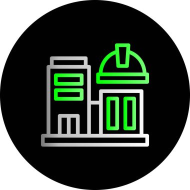 Modern mimari binasının vektör çizimi