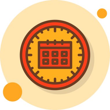 Takvim simgesi vektör illüstrasyonu