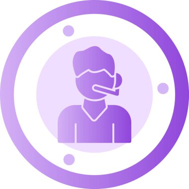 Maskeli bir maskenin vektör çizimi