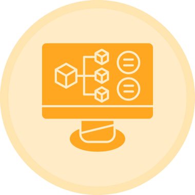 Modern bir simgenin vektör illüstrasyonu