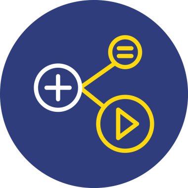 ortam oynatıcı simgesi mavi arkaplanda izole edildi