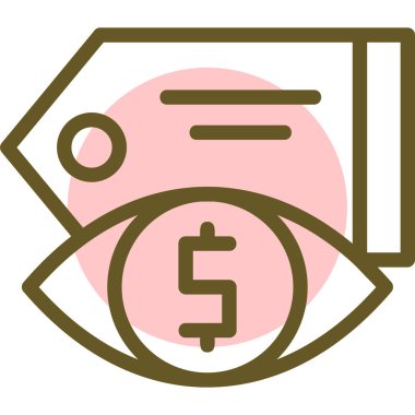 Göz simgesi vektör illüstrasyonu