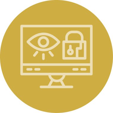 Göz simgesinin vektör illüstrasyonu