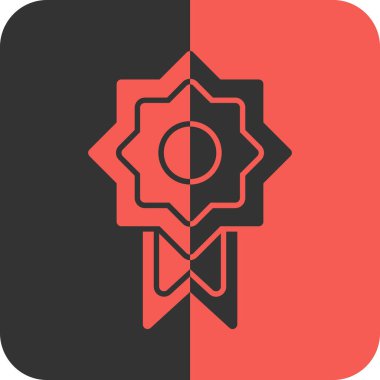 Rozet simgesi soyut bir grupta izole edildi