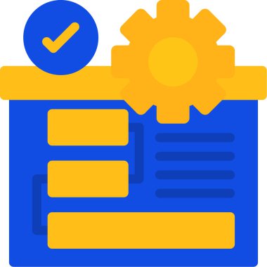 Kontrol listesi simgesi. vektör illüstrasyonu