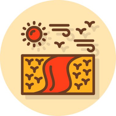 Güneş Simgesi Vektör illüstrasyonu