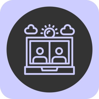 Ağ simgesi. vektör illüstrasyonu