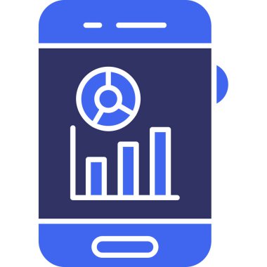 Akıllı telefon simgesinin vektör illüstrasyonu